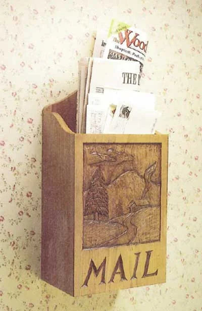 Cherry Letterbox with Carving Downloadable Plan