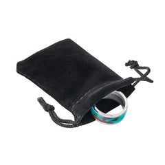 Black Velvet Ring Pouches, 3-Pack