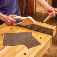 Adhesive-Backed Rubberized Cork Liners, 12'' x 12'' Sheets, 2-Pack