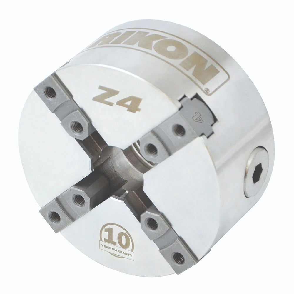 Rikon Z4 Chuck 71-106, Insert Type with 50mm Jaws, Woodscrew and Chuck Key