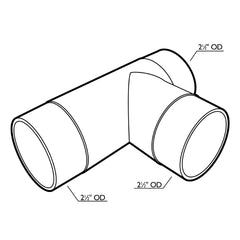 Rockler 2-1/2'' T-Connector