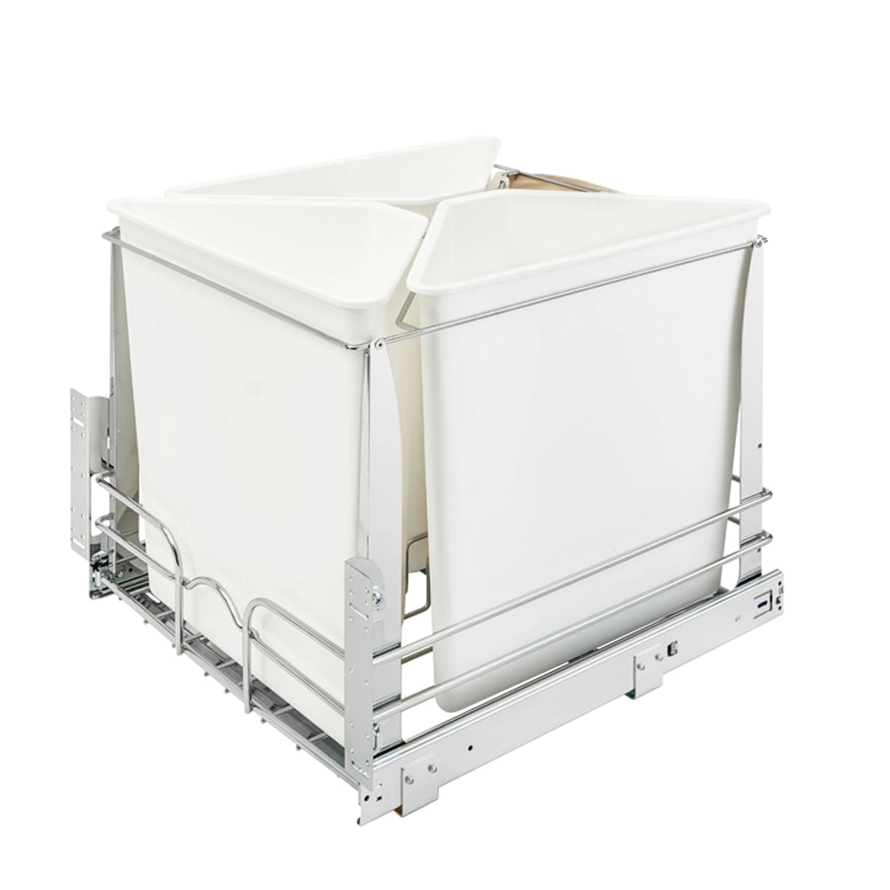 Rev-A-Shelf- Quad Soft-Close Bottom Mount Recycle Centers