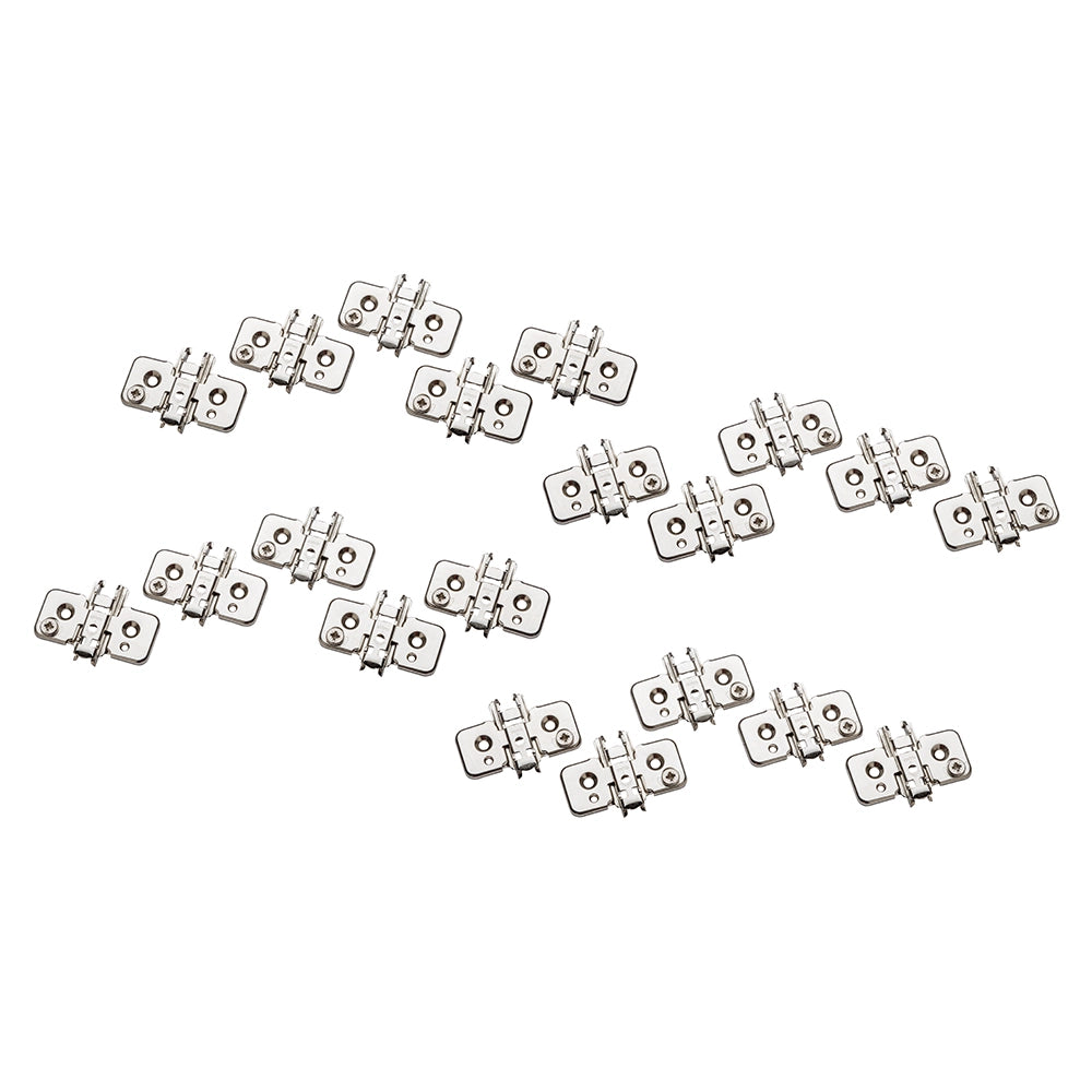 Blum® 173H7100 CLIP Top Frameless Mounting Plates, 20-Pack