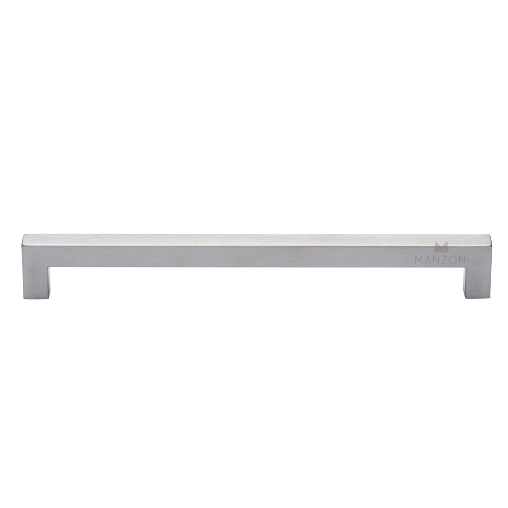 10-5/8''  Square Stainless Steel Cabinet Pull, Satin Stainless