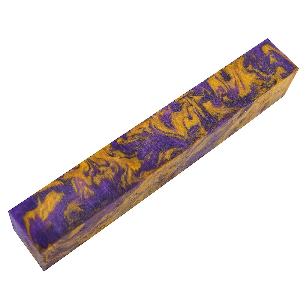 Purple/Gold Elegance Inlace Acrylester Pen Blank