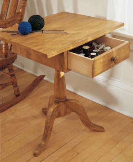 A Shaker Sewing Stand Downloadable Plan
