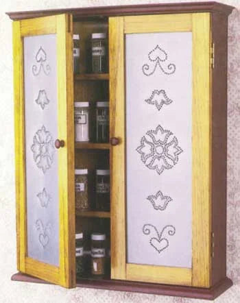 Pierced-Tin Spice Cabinet Downloadable Plan