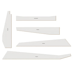 Rockler Nordic-Style Adirondack Chair Plan with Cardboard Templates