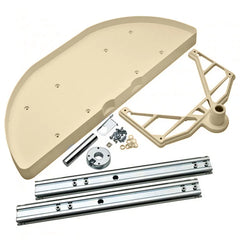 Half-Moon REV-A-TRAY Pivot & Slide - 1 Shelf Set, Almond (6881-31-15-52)