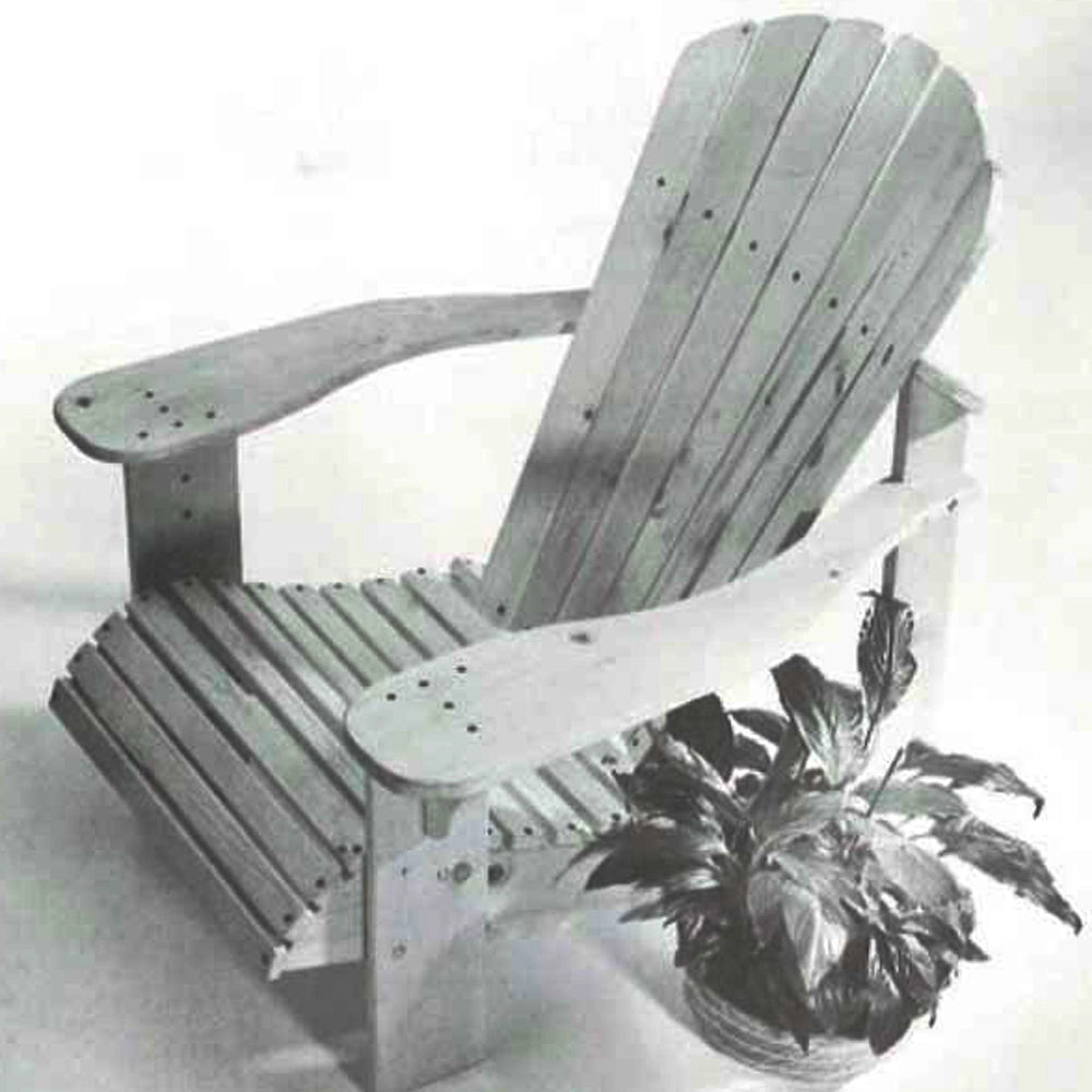 Woodworker's Journal Adirondack Lawn Chair Plan - Reprint