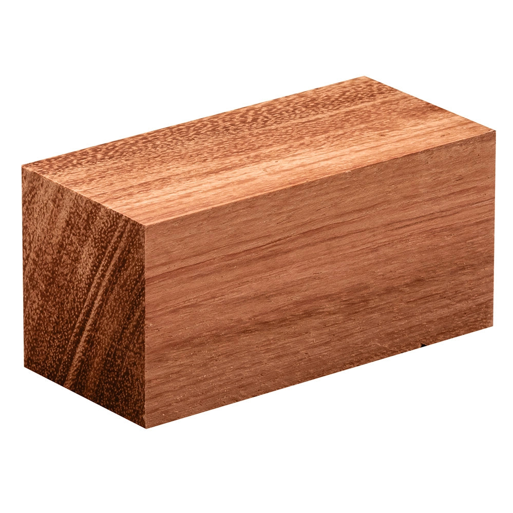 Bubinga Bottle Stopper Turning Blank, 1-1/2'' x 1-1/2'' x 3''
