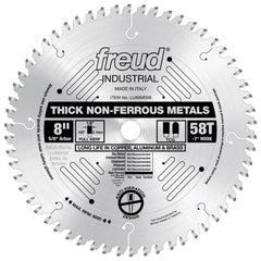8" x 58T Freud Industrial Thick Non-Ferrous Metal Blade (LU89M008)