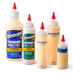 Rockler Deluxe Glue Bottle Spouts with Caps, 3-Pack