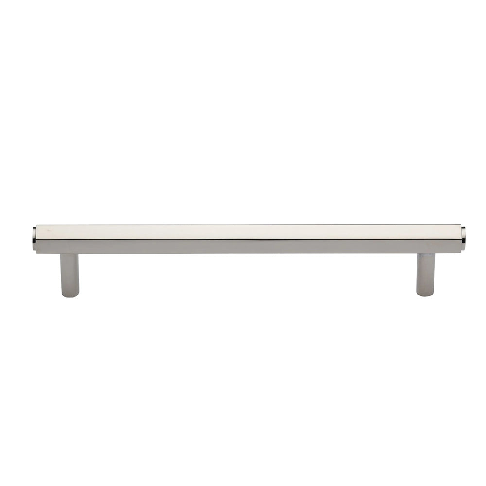 9-1/4''  Hex Modern Cabinet Pull, Polished Nickel