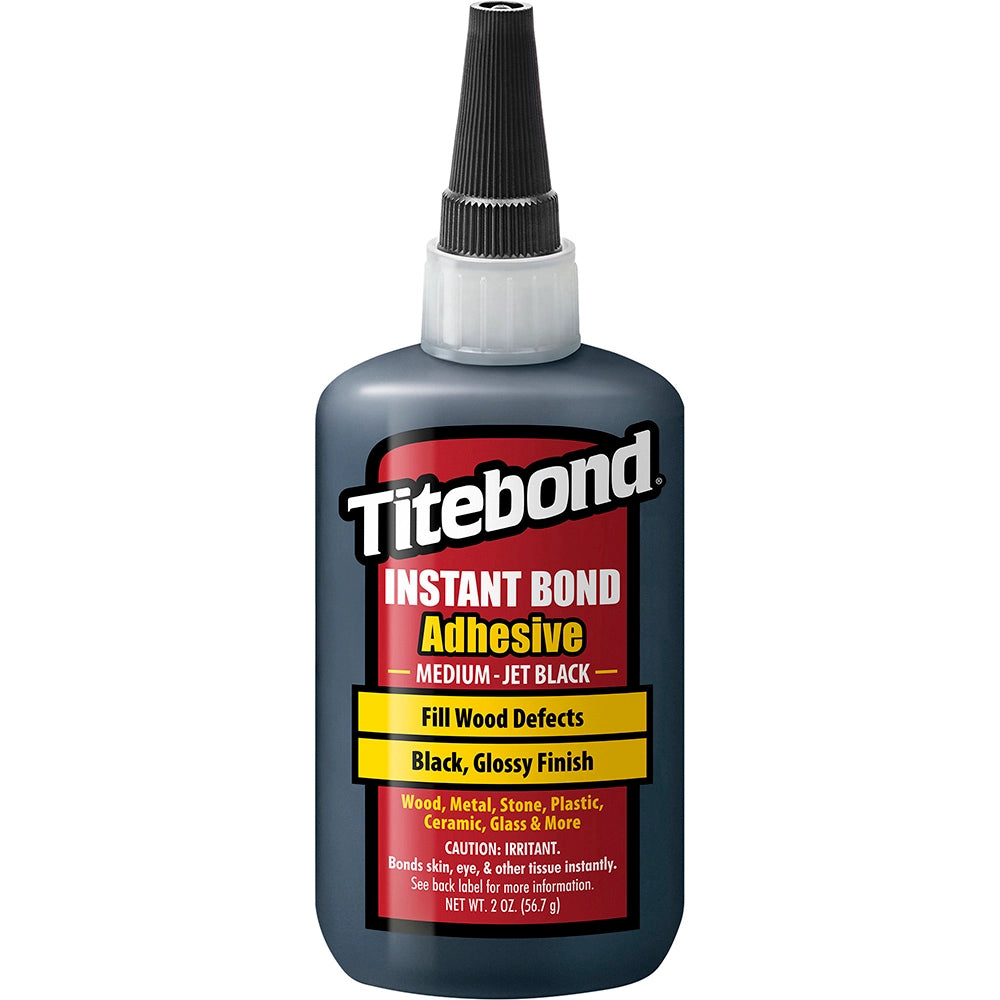 Titebond Instant Bond Adhesive CA Glue - Medium Viscosity, Jet Black