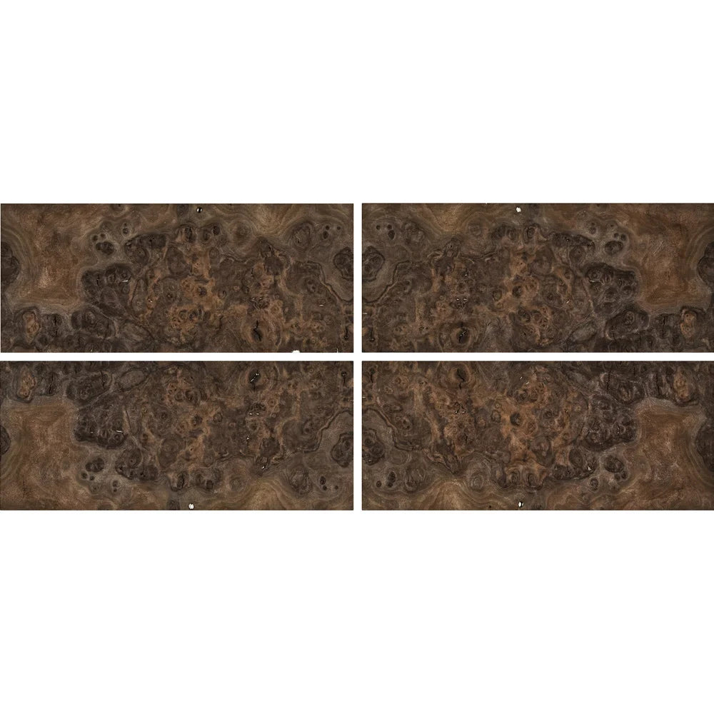 Walnut Burl Sequenced Matched 4-Way Veneer Pack