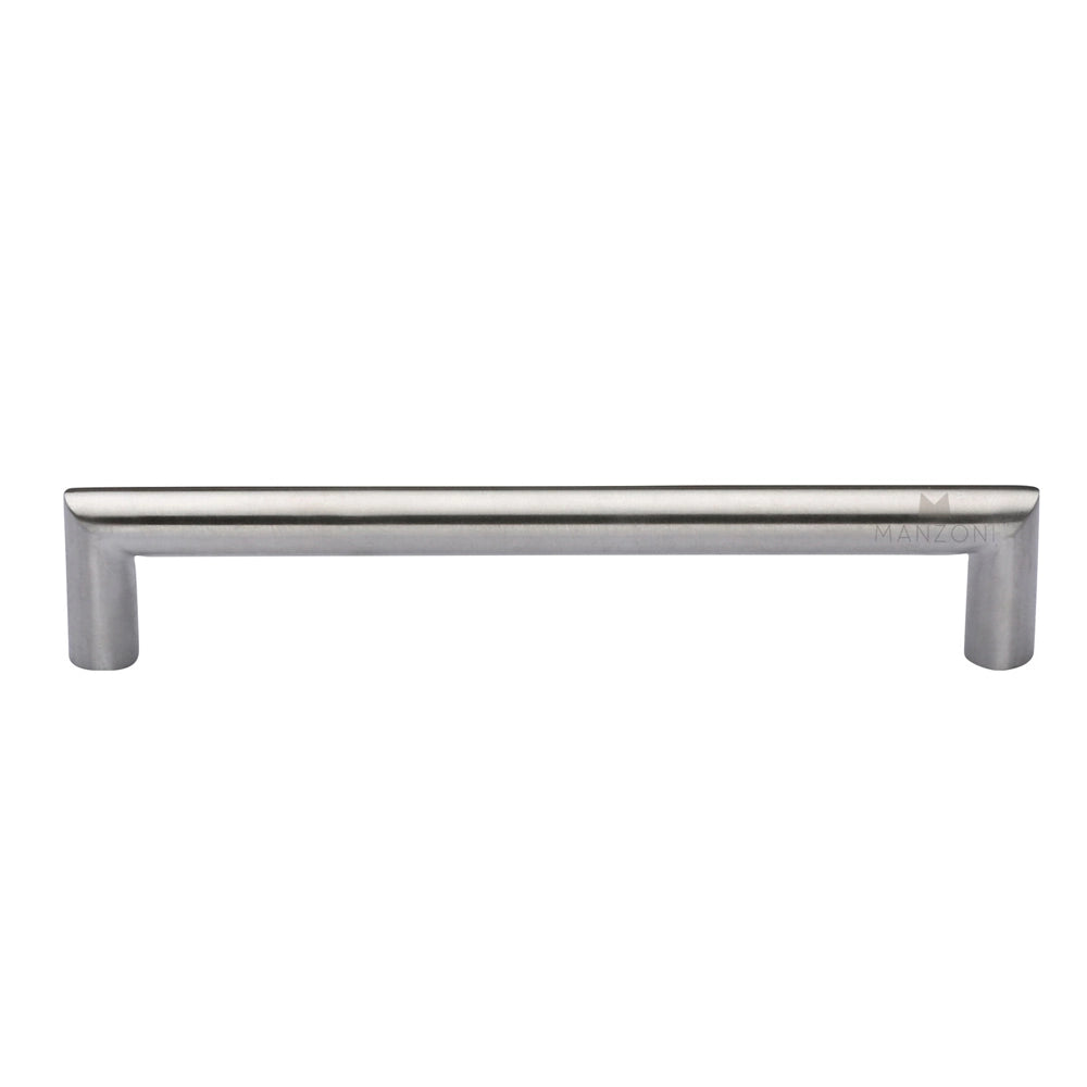 6-1/2''  Modern D Stainless Steel Cabinet Pull, Satin Stainless