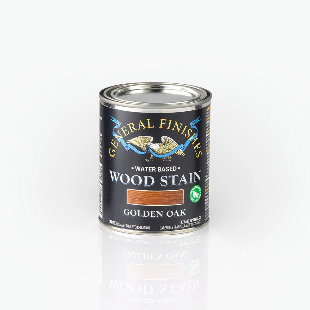 General Finishes Water Based Wood Stain, Golden Oak, Pint