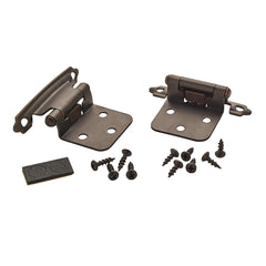 Variable Overlay Self-Closing Face-Mount Cabinet Hinges (3429), Oil-Rubbed Bronze
