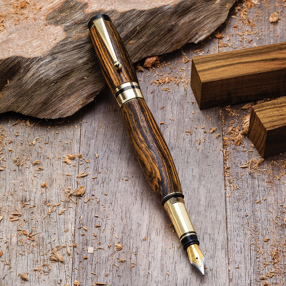 Rockler Classic Elite Fountain Pen Hardware Kit, Gold