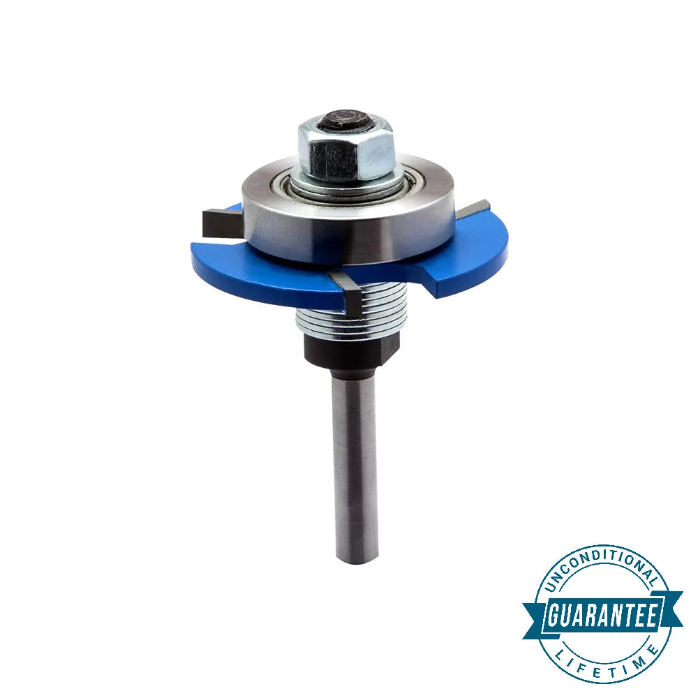 Rockler Biscuit Cutter Router Bit Set, 1-27/32'' Dia x 5/32'' H x 1/4'' Shank