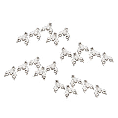 Blum® 175L6600.22 CLIP Top Face Frame Adapter Plates with Off-Center Mounting and Zero Clearance, 20-Pack