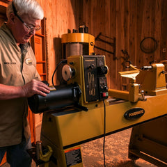 Powermatic 3520C Lathe with Legs and 6'' Riser Blocks, 2HP, 220V, 1-Phase