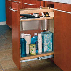 Vanity Grooming Organizer - Base Height, Natural, Wood - Maple (445-VCG25-8)