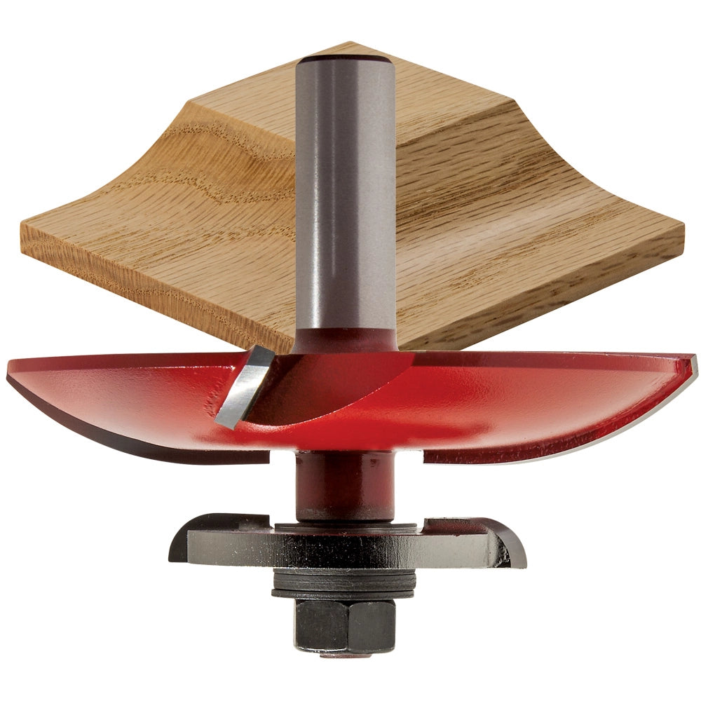 Freud® 99-569 Quadra-Cut™ Cove Raised Panel with Back Cutters Router Bit - 3-1/2" Dia x 1" H x 1/2" Shank
