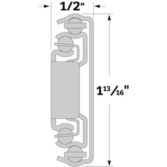 16" Series 757 SC 100 lb. Self-Closing Full Extension Centerline® Lifetime Slides