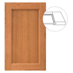 Campbell 5-Piece Flat Panel Door, Custom Sizes and Materials