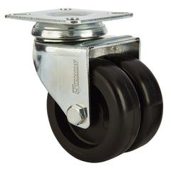 2'' 180-lb. Dual-Wheel Non-Marking Polyolefin Caster, Swivel