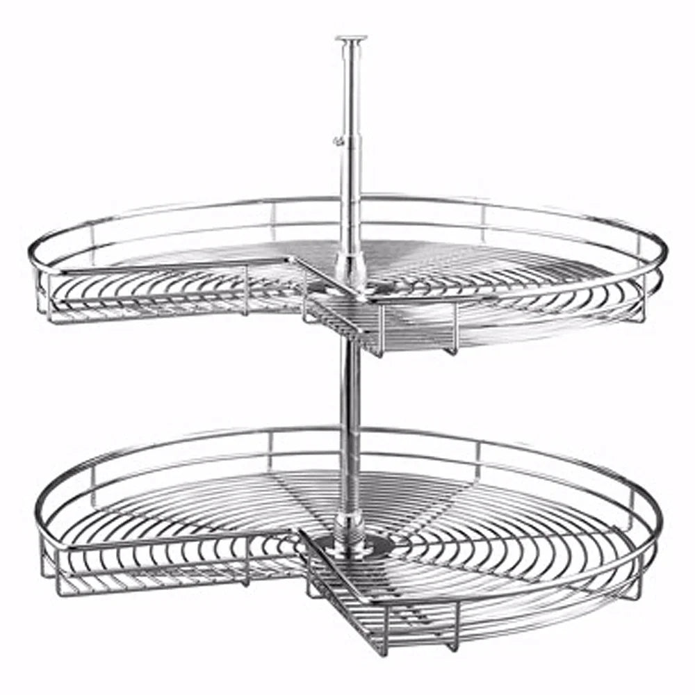 32" (813 mm) Diameter Kidney Shape Shelves, Chrome, Wire (5472-32 CR)