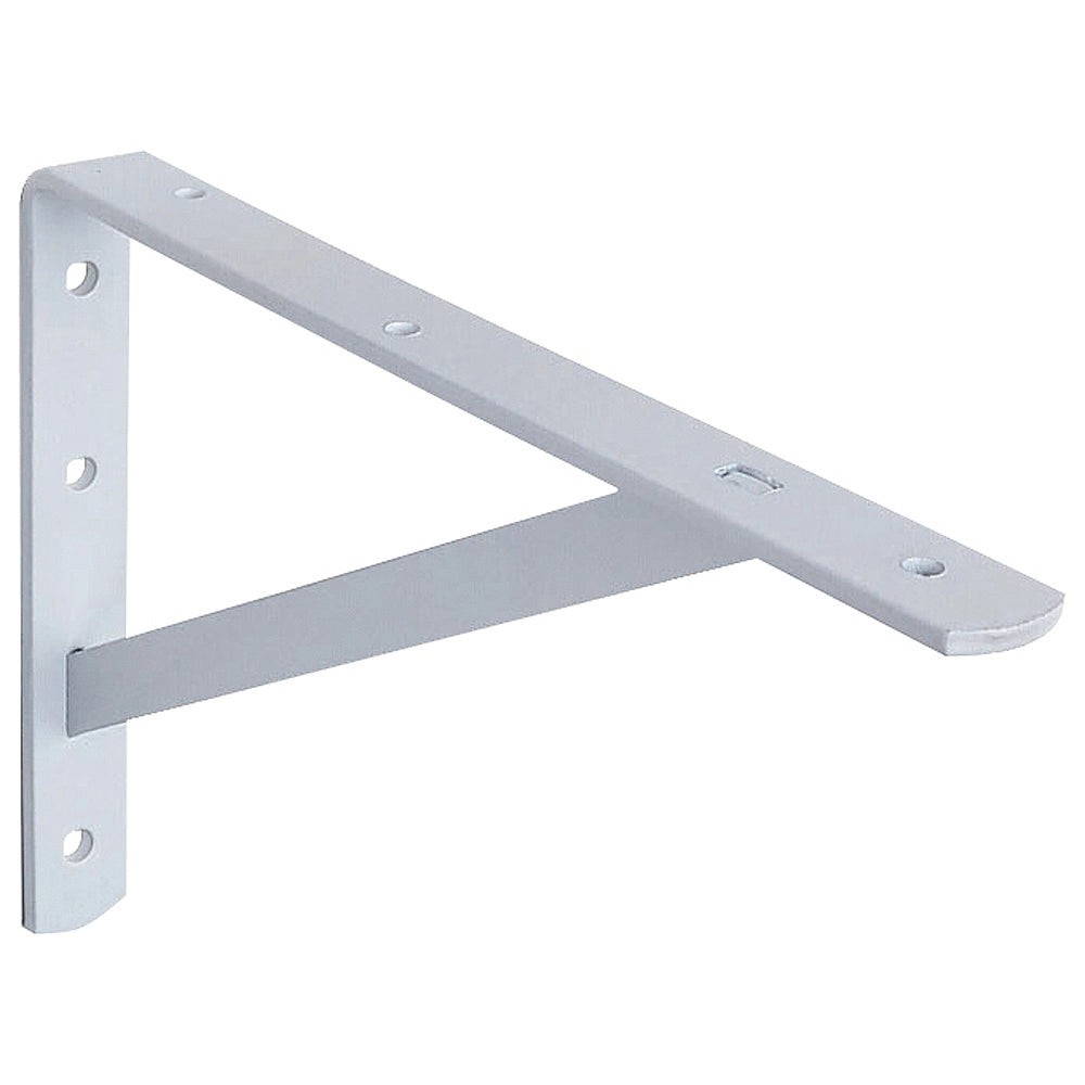 White HD Steel Shelf Bracket, 11-1/2" Deep x 8-1/8" High