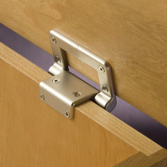 15 inch-pound Lid-Stay Torsion Hinge Lid Support, Satin Nickel Finish, 1 per Pack