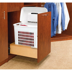 Rev-A-Shelf- Hamper Bottom Mount Rev-A-Motion with Polymer Bin for Bathroom/Vanity