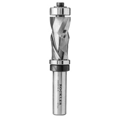 Rockler Template-Routing Compression Router Bit, Top and Bottom Bearings, 1/2''D x 1''H x 1/4'' Shank