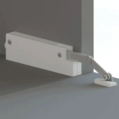Sugatsune CSD-10 Compact Soft-Down Drop Front Support, White, Medium-Duty