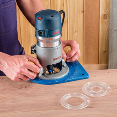Set of 3 Clear Insert Rings for Rockler Convertible Benchtop Router Table