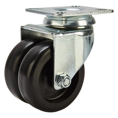 2'' 180-lb. Dual-Wheel Non-Marking Polyolefin Caster, Swivel