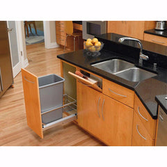 13" Wide Stainless Steel Tip-Out Tray with Hinges (6581-13-52)