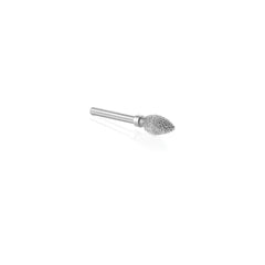 Kutzall Extreme - Flame Burr, 1/8'' Shaft, Head Diameter 1/4'' X Head Length 1/2'', Very Coarse