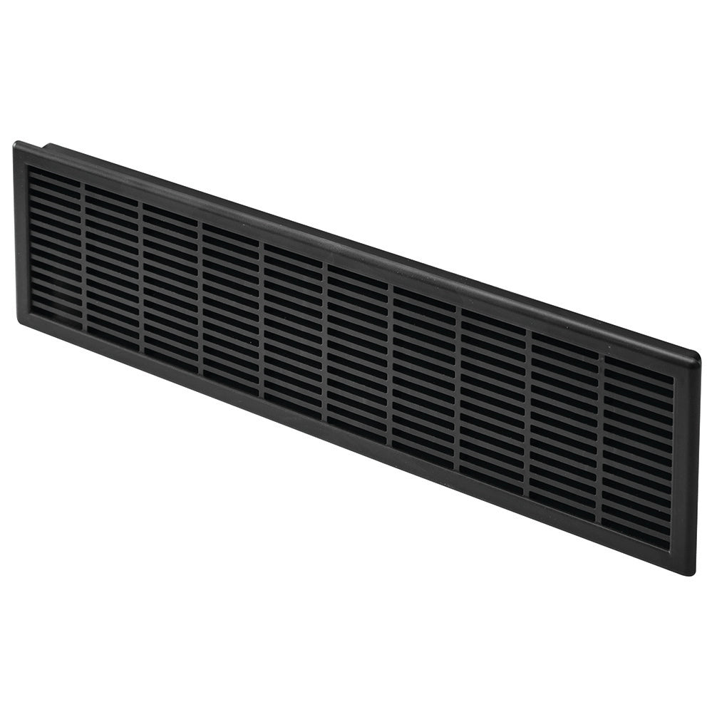 Black Rectangular Vent Grill, Fits 2-3/8'' x 8-5/8'' Opening