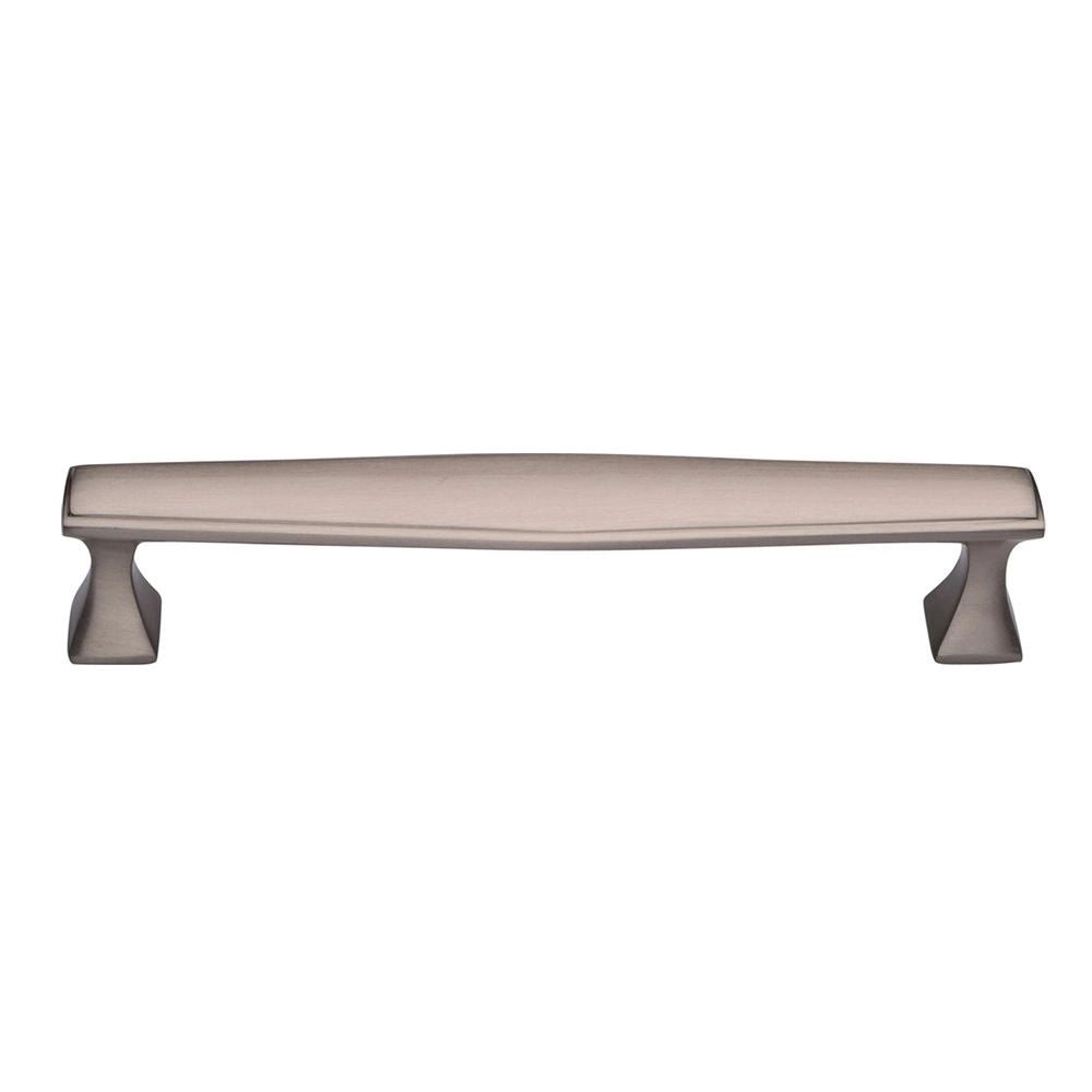 6-5/8''  Deco Cabinet Pull, Satin Nickel
