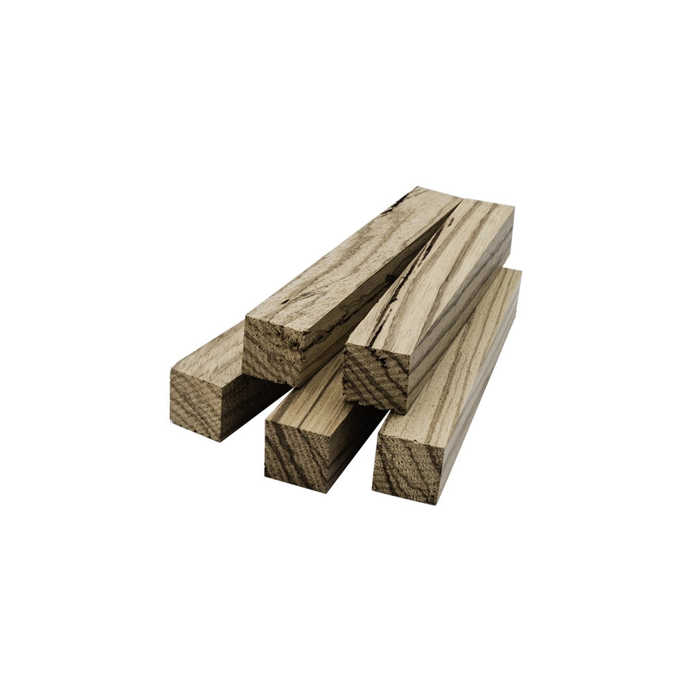 Zebrawood Pen Blanks, 5-Pack