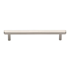 9-1/4''  Hex Modern Cabinet Pull, Satin Nickel