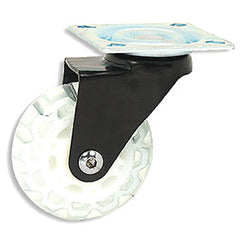 Translucent Skate Wheel Caster, Neon Blue