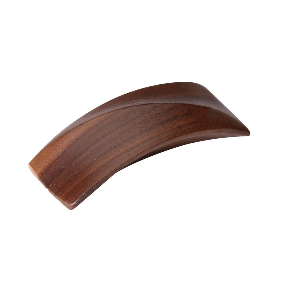2-5/8''  Ridged Designer Wood Cabinet Knob, Walnut