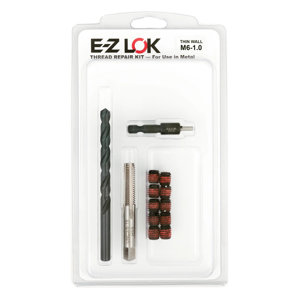 E-Z LOK Thread Repair Kit for Metal - Thin Wall - M6-1.0 x 3/8-16