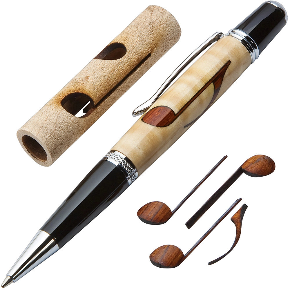 Musical Notes Laser-Cut Inlay Pen Kit Blank